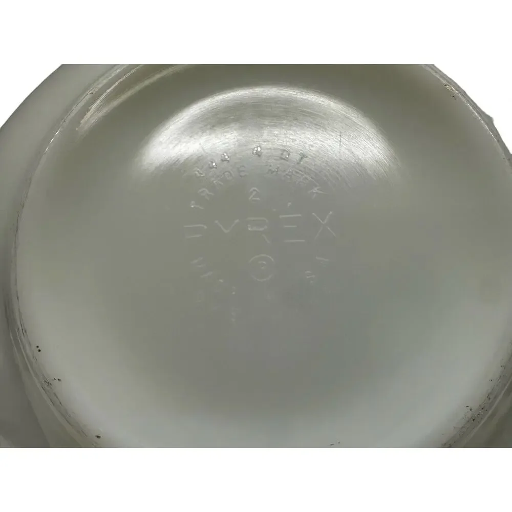 Pyrex‎ Verde Stamp  Bowl Vintage Green 402  1 1/2 Qt Faded & 444- 4Quart